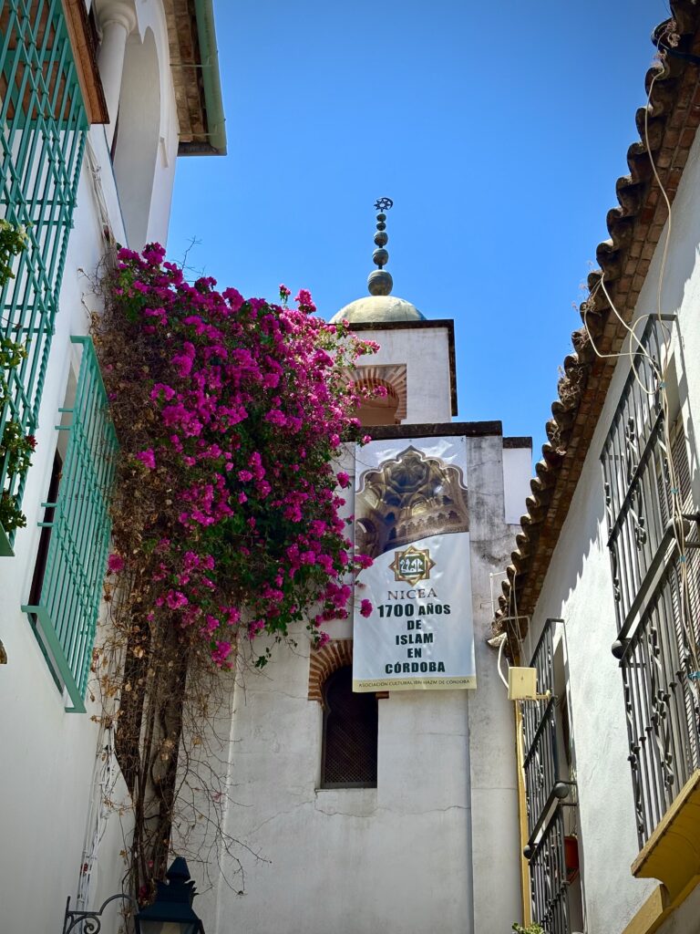 Minarete de la Calleja de la Hoguera, en Córdoba.
