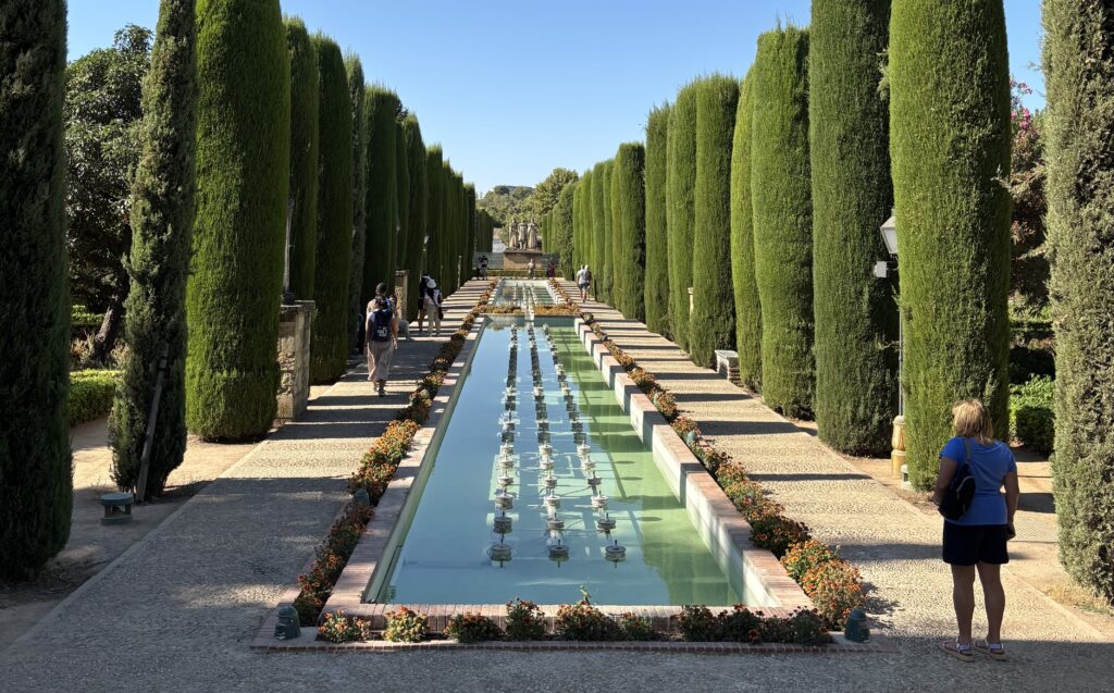 Jardines del Alcázar de los Reyes Cristianos, en Córdoba. 